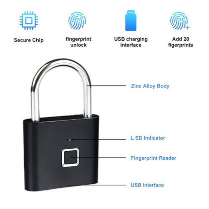 Biometric Smart Fingerprint Padlock