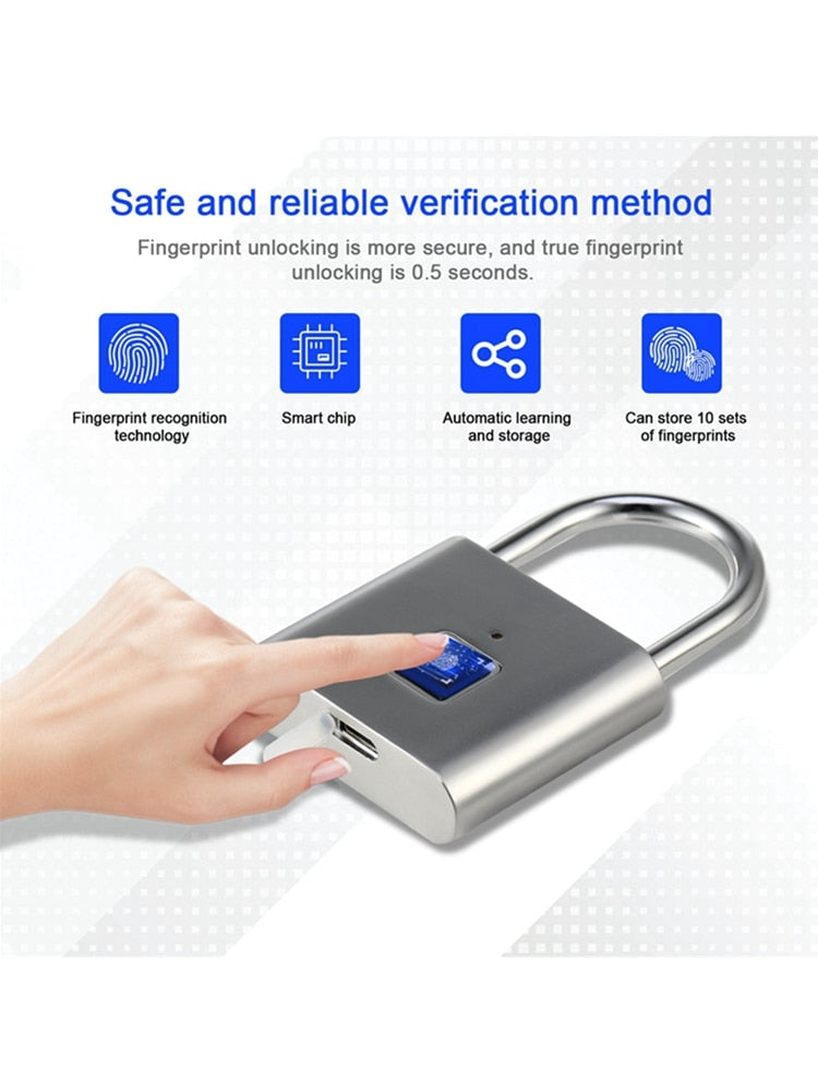 Biometric Smart Fingerprint Padlock