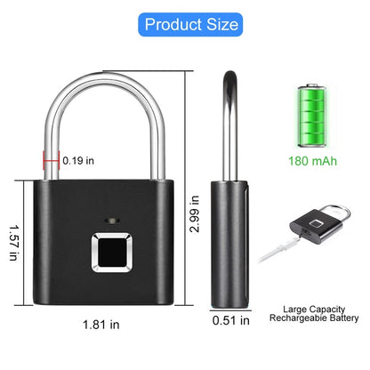 Biometric Smart Fingerprint Padlock