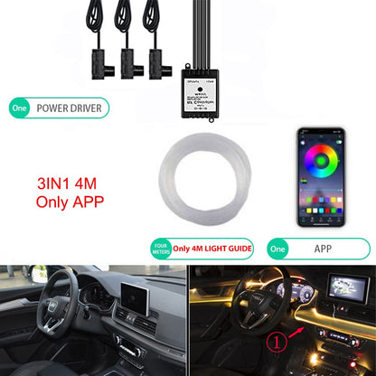 6IN1 Neon LED Car Interior Ambient Light