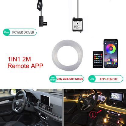 6IN1 Neon LED Car Interior Ambient Light