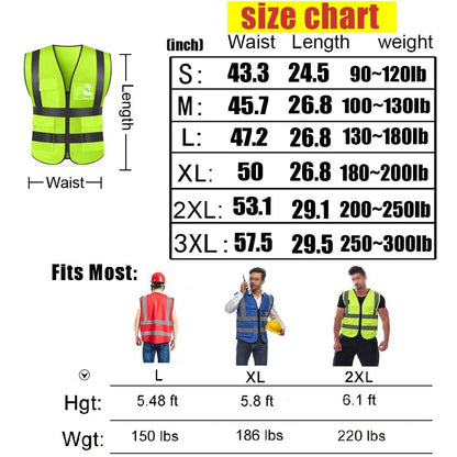 Outdoor Industrial flouresent Work Vest