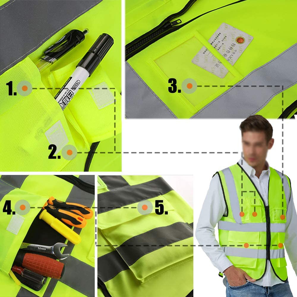 Outdoor Industrial flouresent Work Vest